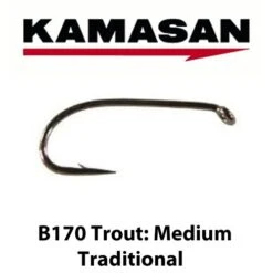 Kamasan B170 Medium Traditional Trout Hooks - Sz02