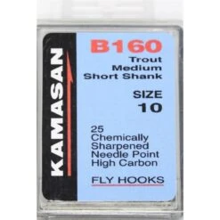 Kamasan B160 Trout Medium Short Shank Fly Hooks - Sz06