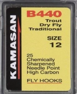 Kamasan B440 Trout Dry Fly Hooks - Sz10