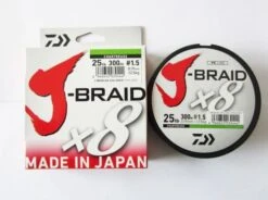 Daiwa J-Braid X8 300m - 9lb 0.06mm 300m Dark Green