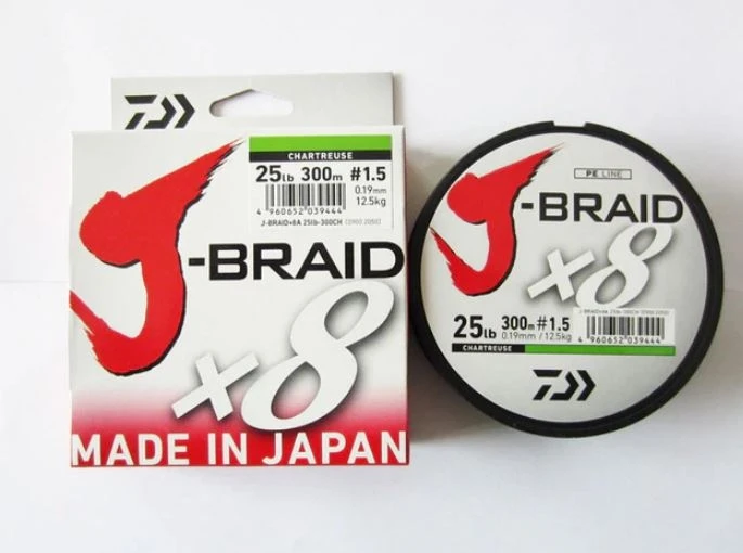 Daiwa J-Braid X8 300m - 9lb 0.06mm 300m Dark Green