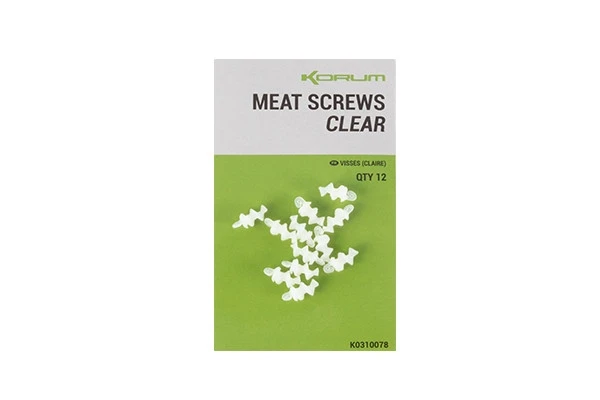 KORUM Meat Screws Clear