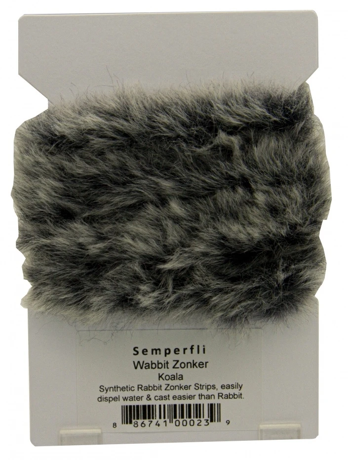 Synthetic Rabbit Zonker Strips - Arctic Fox - Image 4
