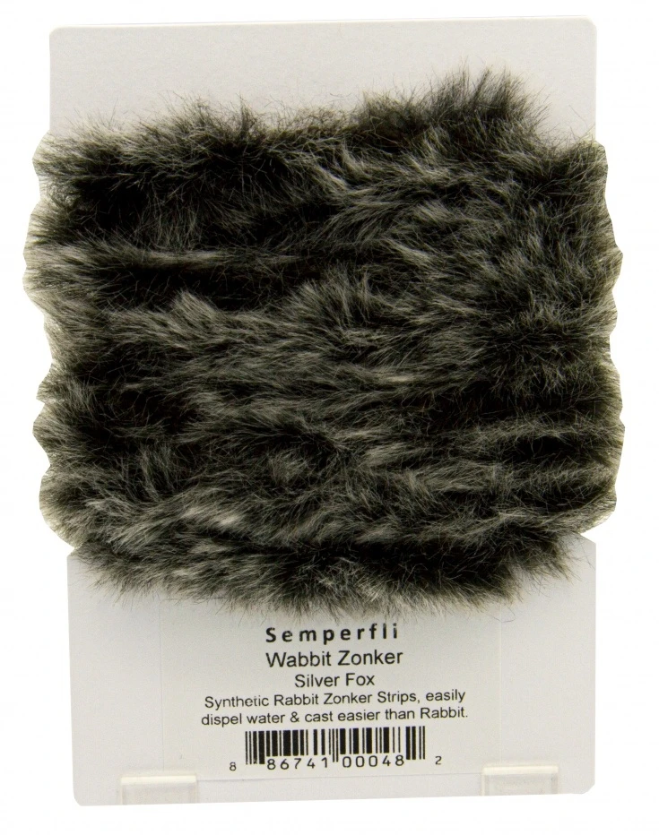 Synthetic Rabbit Zonker Strips - Arctic Fox - Image 8