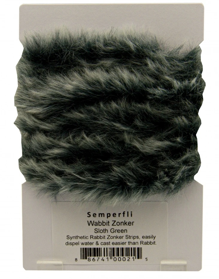 Synthetic Rabbit Zonker Strips - Arctic Fox - Image 9