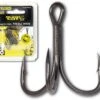 BLACK CAT Curved Point Treble Hook DG Coating - Sz 1 5pcs