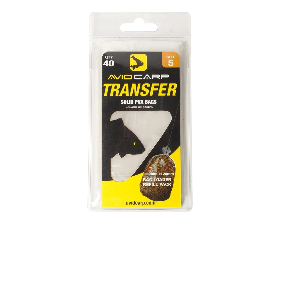 AVID Transfer Solid PVA Bags - Size 5 6x12cm