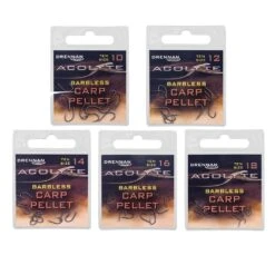 Drennan Acolyte Carp Pellet Barbless Hooks - Size 10
