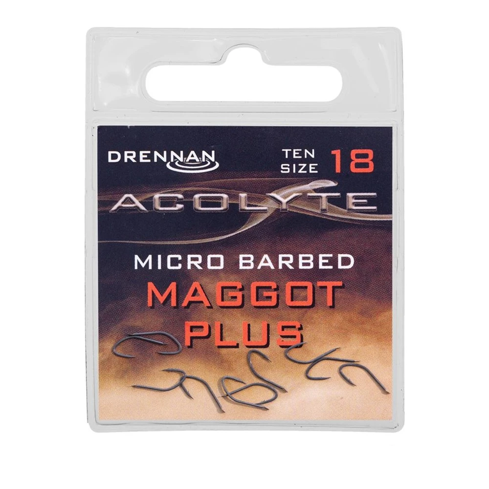 Drennan Acolyte Maggot Plus Barbed Hooks - Size 12 - Image 6