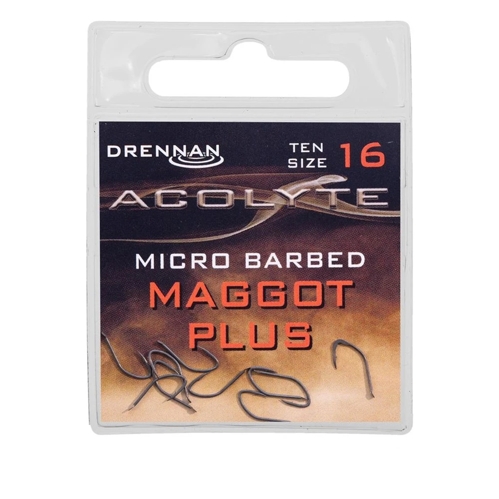 Drennan Acolyte Maggot Plus Barbed Hooks - Size 12 - Image 7