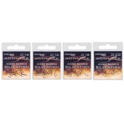 Drennan Acolyte Silverfish Barbed Hooks - Size 14