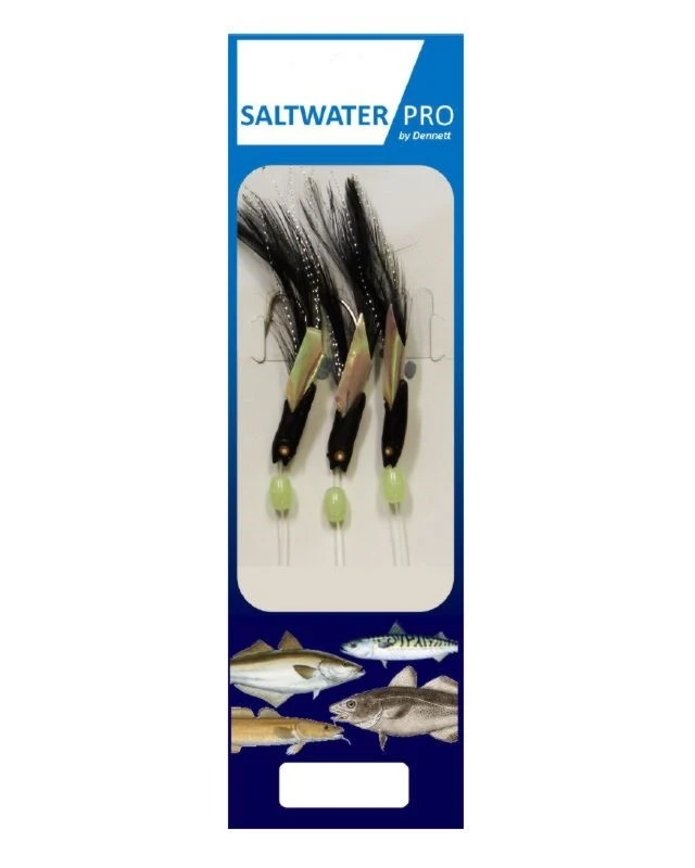 Saltwater Pro 3 STD Hook Hokkai Rig - Lume Green - Image 2