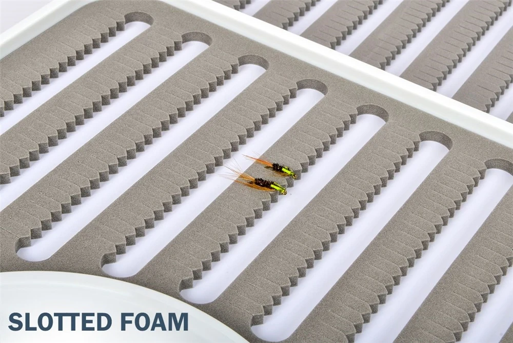 Airflo Competitor Double Sided Fly Box Slotted Foam - White - Image 3